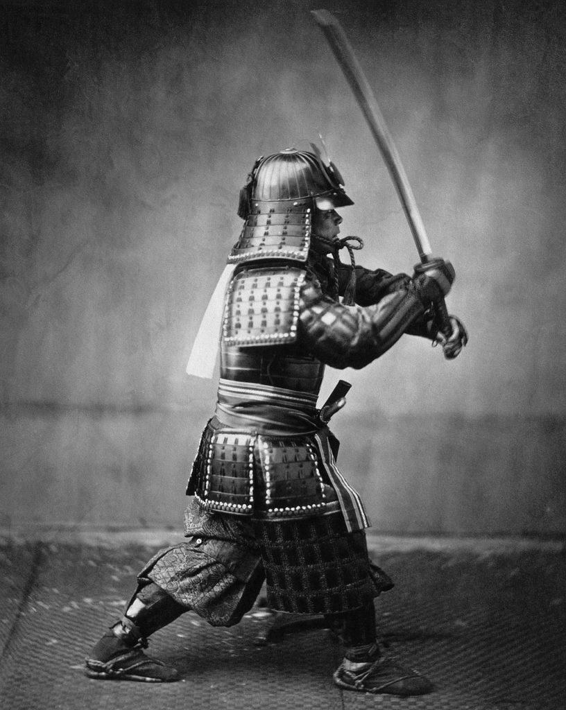 Samurai y katana