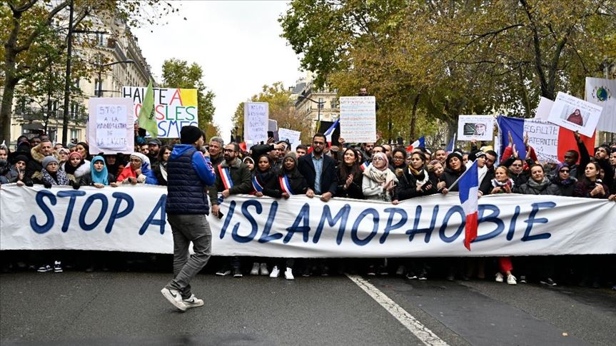 manifestación islamofobía
